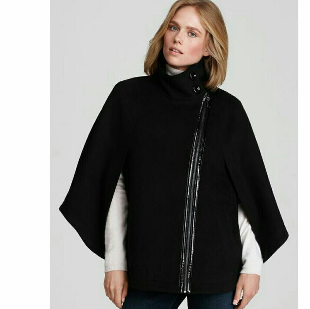 Via Spiga felted zip front cape 2/3x plus size